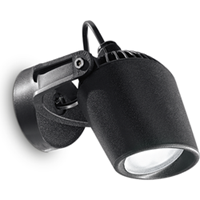 Ideal Lux Minitommy - Wandlamp - Hars - GU10 - Zwart