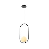 QUVIO Hanglamp modern - Langwerpig metalen frame - 15 x 25 x 51 cm - Zwart