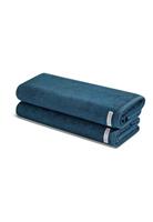 Ross 2 X Saunatuch im Set Selection - Organic Cotton, blau, 80 200cm
