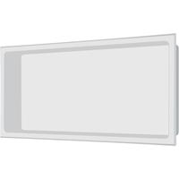 GLASDEALS Edelstahl Wandnische 30 x 60 cm (weiß) - weiß