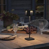 KonstSmide Zwarte tafellamp Nice oplaadbaar 7818-750