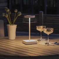 KonstSmide Oplaadbaar tafellampje Scilla wit 7816-250
