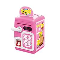 huismerk 8001 Vingerafdruksensor Ontgrendel ATM Piggy Bank Automatisch Rolling Money Simulation Password Safe Toy (Big-Headed Rat Pink)