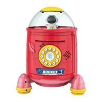 huismerk Vingerafdruk Wachtwoord Rocket Piggy Bank Toy