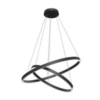 Maytoni - Hanglamp Rim Zwart Ø 80 cm (2 Ringen)