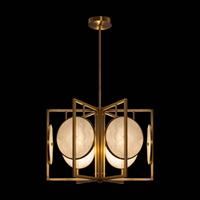 Maytoni Marmo hanglamp in goud, 6-lamps