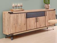 Mobistoxx Dressoir NENO 4 deuren 1 lade scarlet oak