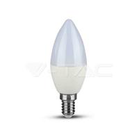 V-TAC VT-293D LED Lamp - Kaars - E14 amsung - IP20 - Wit - 5,5 Watt - 470 Lumen - 6400K - 5 Jaar