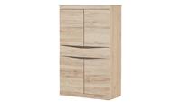 Highboard ¦ holzfarben ¦ Maße (cm): B: 86 H: 139 T: 40  - Möbel Kraft