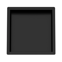 Saniclear Fido inbouwnis 30x30cm mat zwart