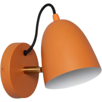 Bussandri Moderne Wandlamp - Metaal - Moderne - E27 - L:20cm - Voor Binnen - Woonkamer - Eetkamer - Slaapkamer - Wandlampen - Oranje