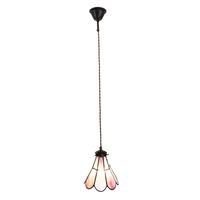 Clayre & Eef Roze Hanglamp Tiffany 18*15*115 Cm E14/max 1*25w 5ll-6217