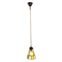 Clayre & Eef Gele Hanglamp Tiffany Ø 15*115 Cm E14/max 1*40w 5ll-6199
