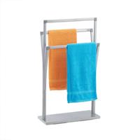 RELAXDAYS Handtuchständer dreiarmig, Handtuchhalter, HBT: 86,5 x 50 x 20 cm, Duschtuchhalter, für Bad & Gäste WC, silber
