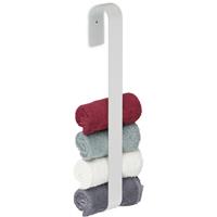 RELAXDAYS Handtuchhalter ohne Bohren, Edelstahl, 45 cm, selbstklebende Handtuchstange, Gästehandtuchhalter Bad, weiß