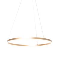 QAZQA Design Ring Pendelleuchte Gold 80 cm inkl. LED und Dimmer - Anello