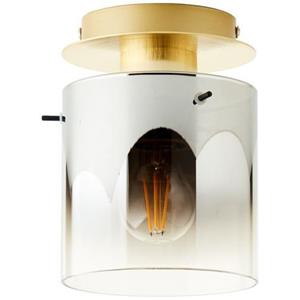 Brilliant Leuchten Deckenleuchte »Osaki«, Deckenlampe 1flg gold/rauchglas