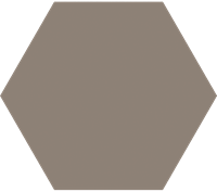 Cifre Timeless hexagon tegel 15x17 - Taupe mat