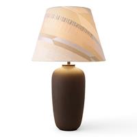 Menu Torso LED tafellamp, bruin/crème, 57 cm