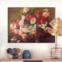 Bilderwelten Leinwandbild Blumen - Querformat Auguste Renoir - Stillleben mit Pfingstrosen