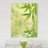 Bilderwelten Leinwandbild Blumen - Hochformat Green Ambiance I