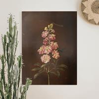 Bilderwelten Leinwandbild Blumen - Hochformat Barbara Regina Dietzsch - Eine rosa Garten-Levkkoje