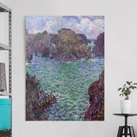 Bilderwelten Leinwandbild Kunstdruck - Hochformat Claude Monet - Port Goulphar