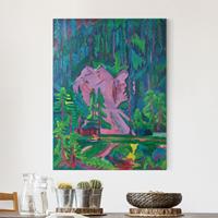 Bilderwelten Leinwandbild Kunstdruck - Hochformat Ernst Ludwig Kirchner - Steinbruch bei Wildboden