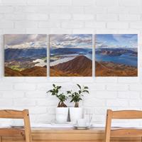 Bilderwelten 3-teiliges Leinwandbild Natur & Landschaft Roys Peak in Neuseeland
