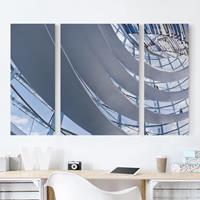 Bilderwelten 3-teiliges Leinwandbild Architektur & Skyline - Querformat Im Berliner Reichstag