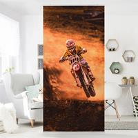 Bilderwelten Raumteiler Kinderzimmer Motocross Im Staub