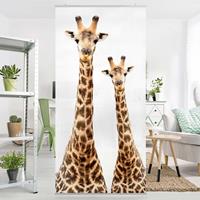 Bilderwelten Raumteiler Portrait zweier Giraffen