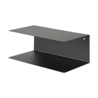 Lisomme Yara metalen wandplank zwart - 35 x 20 cm