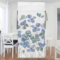 Bilderwelten Raumteiler Blumen Blaue Hortensienblüten
