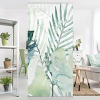 Bilderwelten Raumteiler Botanik & Tropical Palmwedel in Wasserfarbe I