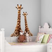 Bilderwelten Wandtattoo Kinderzimmer Portrait zweier Giraffen