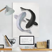 Bilderwelten Leinwandbild Fische Ying & Yang