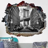 Bilderwelten 3D Wandtattoo Manhattan Bridge in America