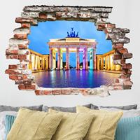 Bilderwelten 3D Wandtattoo Erleuchtetes Brandenburger Tor