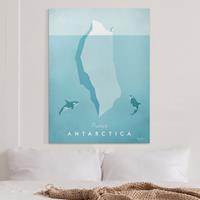 Bilderwelten Leinwandbild Reiseposter - Antarktis