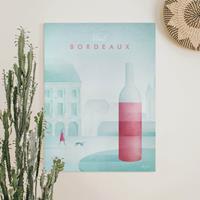 Bilderwelten Leinwandbild Reiseposter - Bordeaux