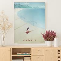 Bilderwelten Leinwandbild Reiseposter - Hawaii