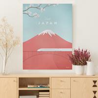 Bilderwelten Leinwandbild Reiseposter - Japan