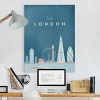 Bilderwelten Leinwandbild Reiseposter - London