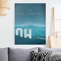 Bilderwelten Leinwandbild Reiseposter - Los Angeles