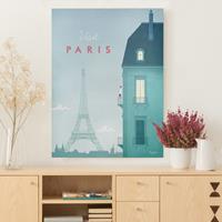 Bilderwelten Leinwandbild Reiseposter - Paris
