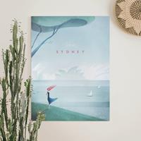 Bilderwelten Leinwandbild Reiseposter - Sidney