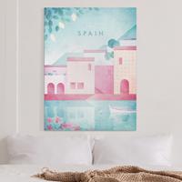 Bilderwelten Leinwandbild Reiseposter - Spanien