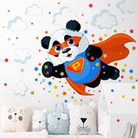 Bilderwelten Wandtattoo Kinderzimmer Super Panda Set