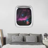 Bilderwelten Wandtattoo Kinderzimmer Fenster Flugzeug Nebel des Orions